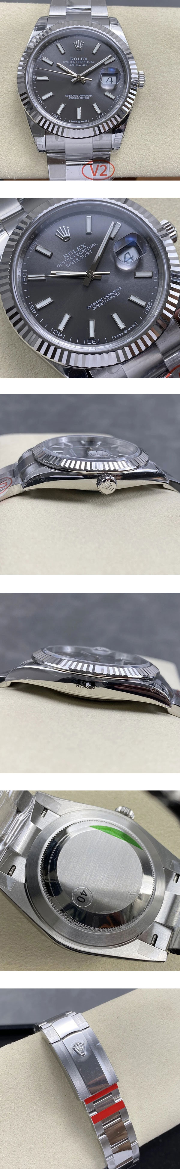 【VS製】 ロレックスコピー時計 M126334-0013 デイトジャスト 41mm スレート 本格派時計